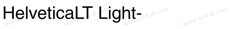 HelveticaLT Light字体转换